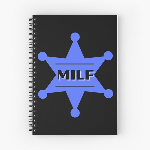 Item preview, MILF Blue Badge - Hot Mom Badge designed and sold by CaitU.