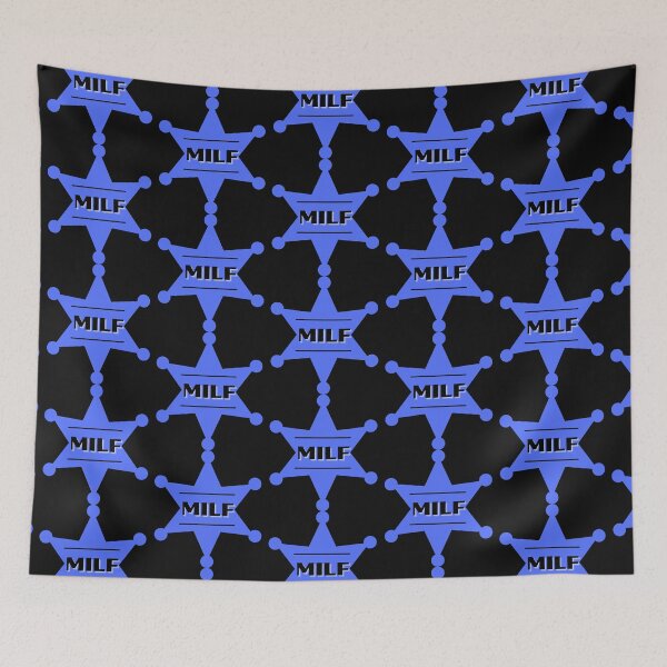Item preview, MILF Blue Badge - Hot Mom Badge designed and sold by CaitU.
