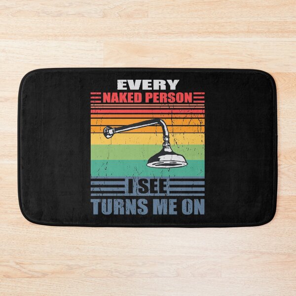 Item preview, Showerhead Shower Head Naked Person Batroom Nude Funny WC Quote designed and sold by TheAplus.