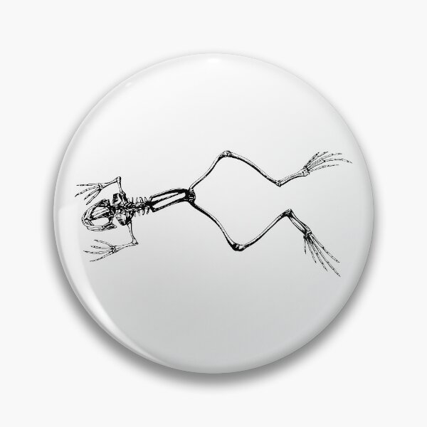 Item preview, Frog Skeleton Vintage Print designed and sold by PorcelaineGhost.