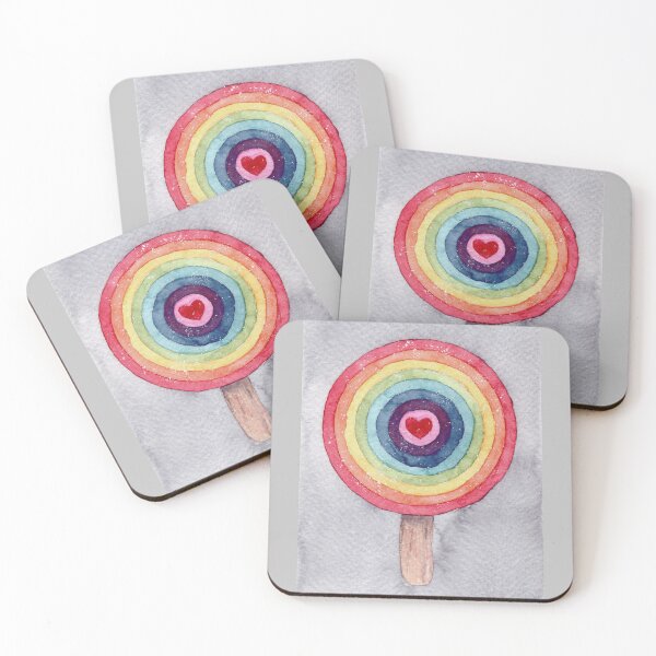 Item preview, Rainbow Ice pop designed and sold by Pattokarts.