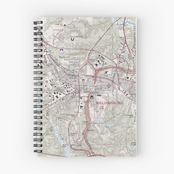 Item preview, Williamsburg VA Map (1981) Colonial Virginia City & Street Atlas designed and sold by BravuraMedia.