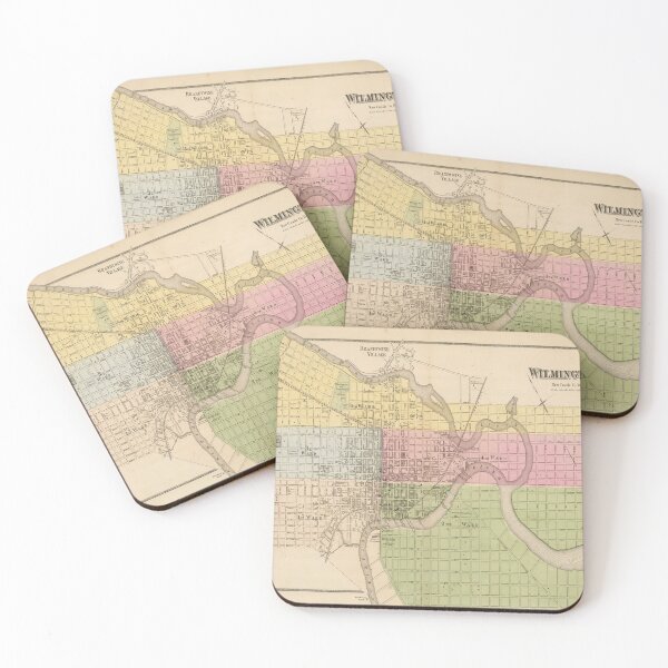 Item preview, Old Wilmington DE Map (1868) Delaware Corporate Capital of the World Vintage Atlas designed and sold by BravuraMedia.