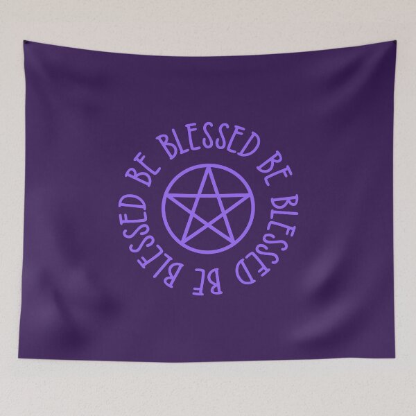 Item preview, Blessed Be Purple Pentacle Cheeky Witch® designed and sold by cheekywitch.