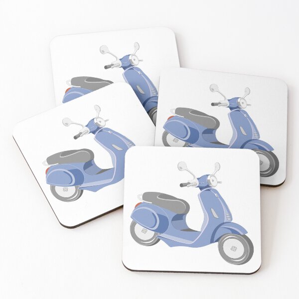 Aperçu de l'œuvre scooter bleu, scooter, scooter, circulation, transport créée et vendue par KatrinKoty.
