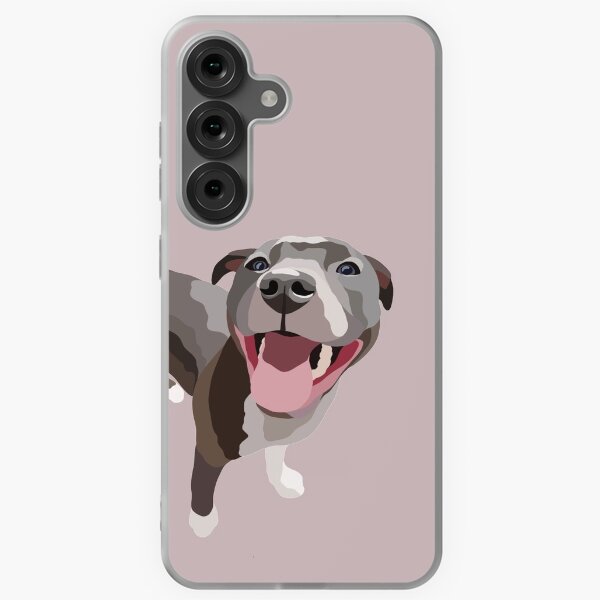 Item preview, Staffy Tongue Out Dog Portrait Digital Illustration designed and sold by sherylwylie.