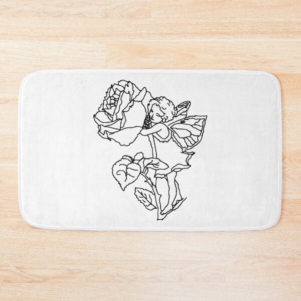 Item preview, Fairy Hugging A Flower Vintage Print designed and sold by PorcelaineGhost.