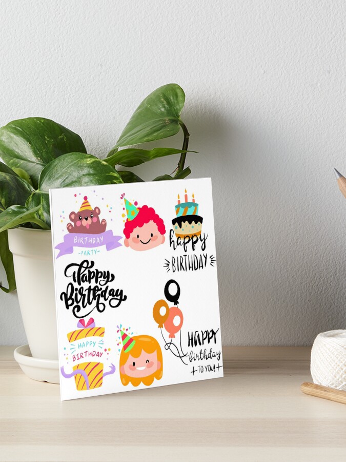 Printable Stickers for Happy Birthday Party