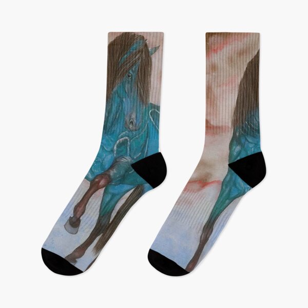 Item preview, Blue andalusian horse piaffe designed and sold by horseaddicted.