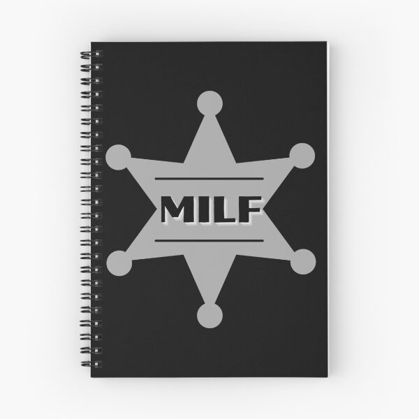 Item preview, MILF Gray Badge - Hot Mom Badge designed and sold by CaitU.