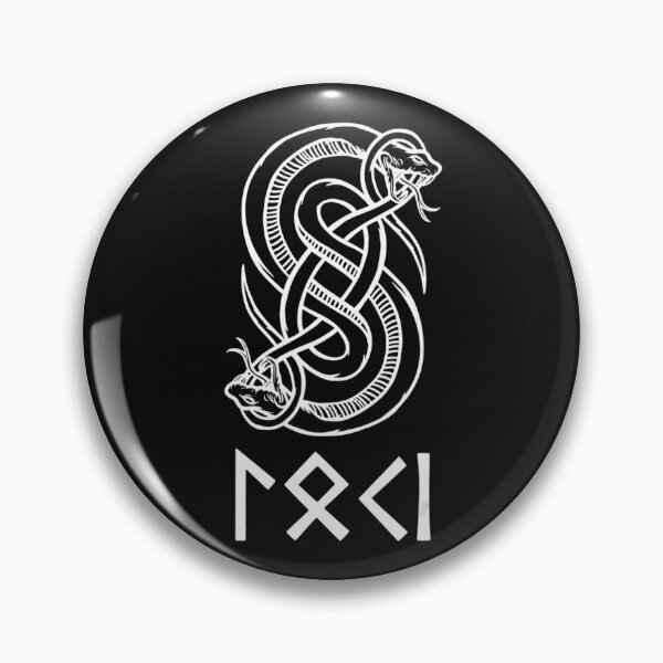 Item preview, Loki Name in Norse Runes & Snake Symbol designed and sold by JoseDuarte.