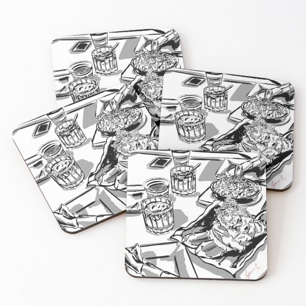 Item preview, b&w restaurant table top designed and sold by lynnsgenesis.