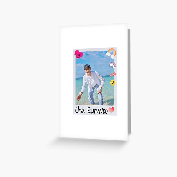 Astro Cha Eun Woo Greeting Card for Sale by gracesuzannexie