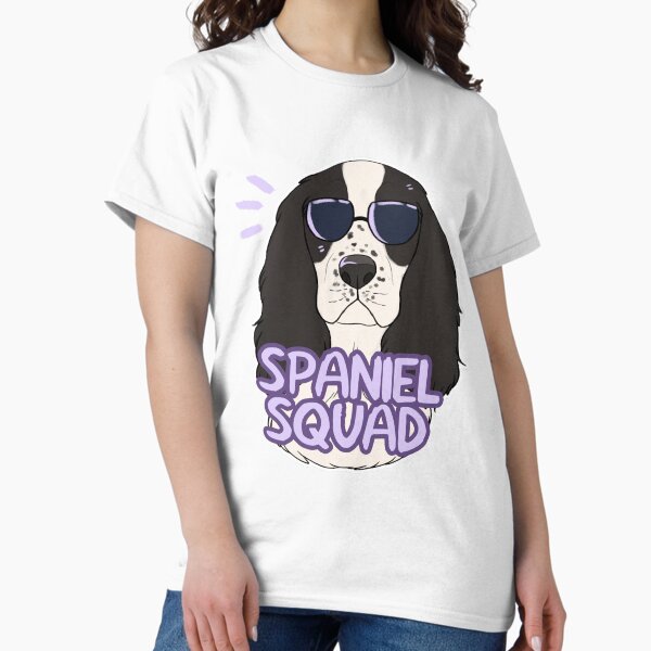 Item preview, SPANIEL SQUAD (black and white) designed and sold by mexicanine.