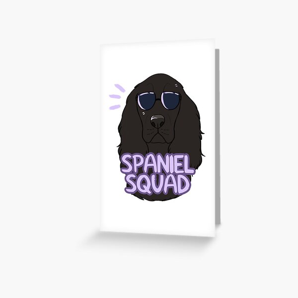 Item preview, SPANIEL SQUAD (black) designed and sold by mexicanine.