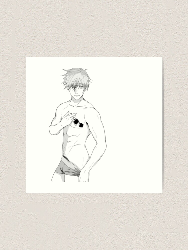 Gojo Satoru Sexy Art Print By Mpgraphisme Redbubble