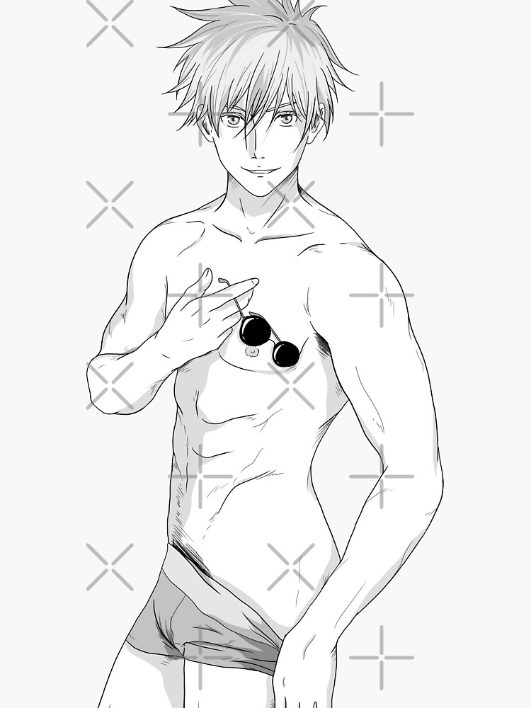 Gojo Satoru Sexy Sticker By Amya Art Redbubble