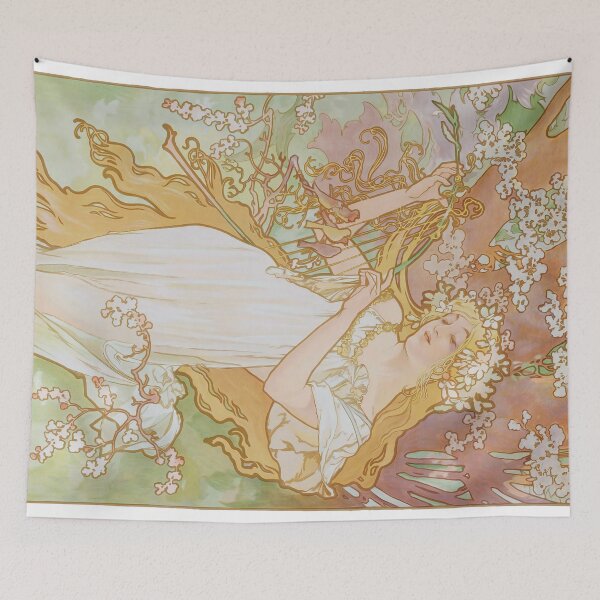 Item preview, Four Seasons by Mucha, Spring designed and sold by academic-art.