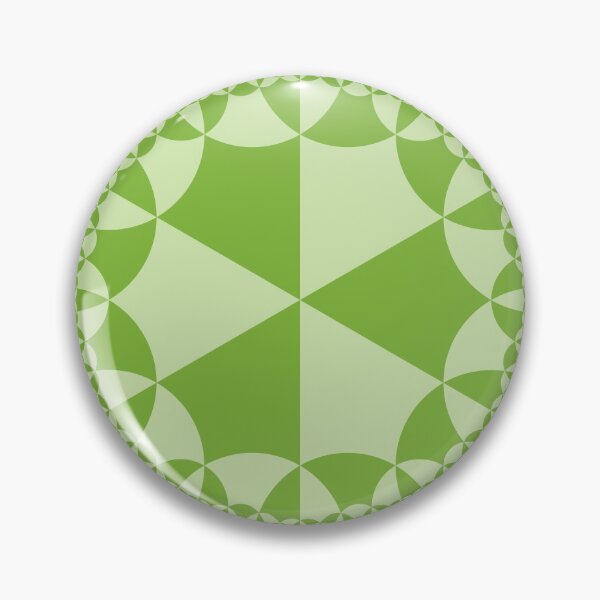 Item preview, hyperbolic square tiling green designed and sold by egg-pdf.