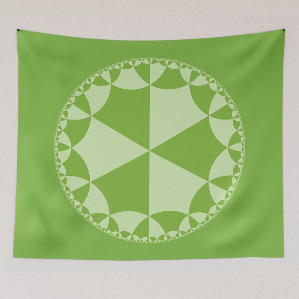 Item preview, hyperbolic square tiling green designed and sold by egg-pdf.