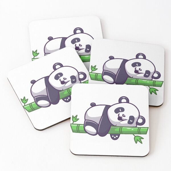 Item preview,  Panda cute sleeping on bamboo designed and sold by Red_Stickers.