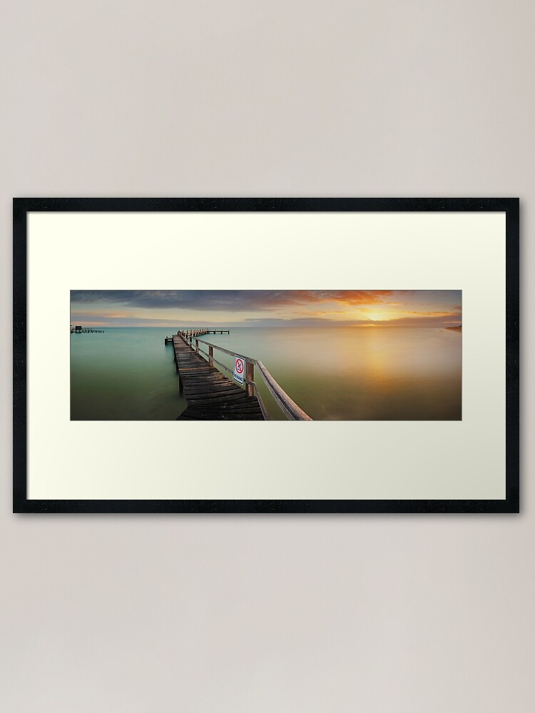 Alternate view of No Diving, Mornington Peninsula, Victoria, Australia Framed Art Print