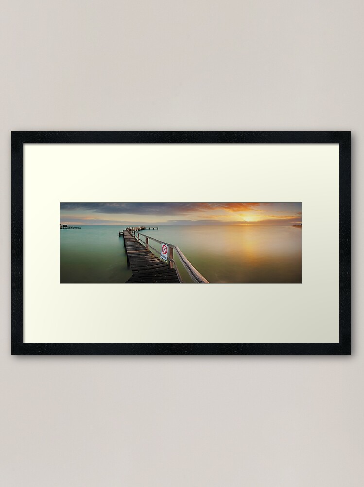 Alternate view of No Diving, Mornington Peninsula, Victoria, Australia Framed Art Print
