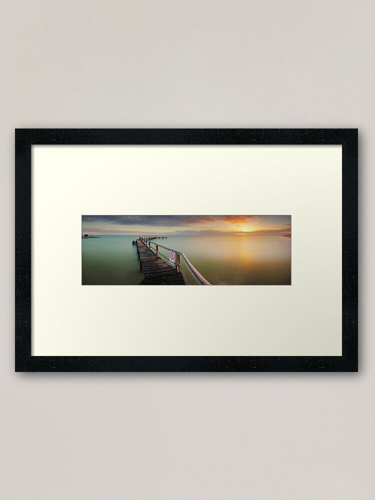 Alternate view of No Diving, Mornington Peninsula, Victoria, Australia Framed Art Print