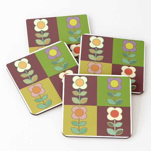 Item preview, funky flower squares designed and sold by BeyondGraphic.