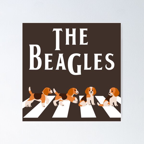 Artikel-Vorschau von Die Beagles Abbey Road Dog Band, designt und verkauft von allincolors.