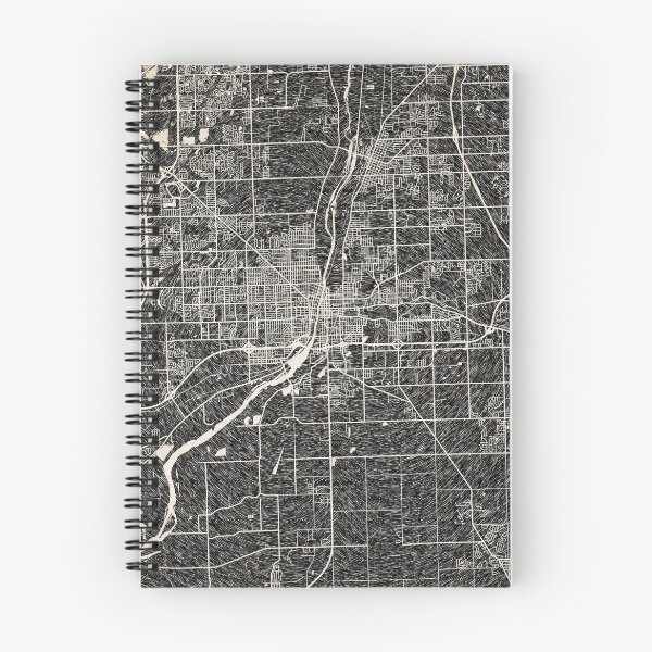 Item preview, Joliet map Illinois Ink lines designed and sold by InkMaps.