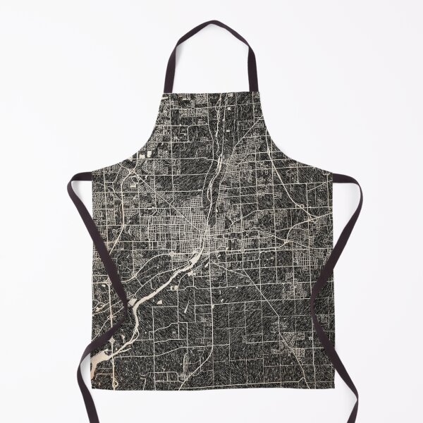 Item preview, Joliet map Illinois Ink lines 2 designed and sold by InkMaps.