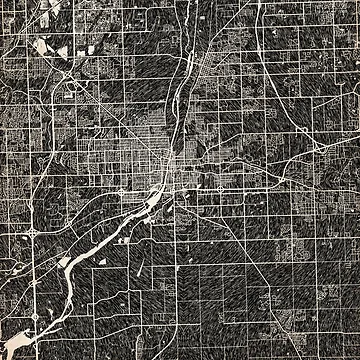 Vorschaubild zum Design Joliet map Illinois Ink lines 2 von InkMaps