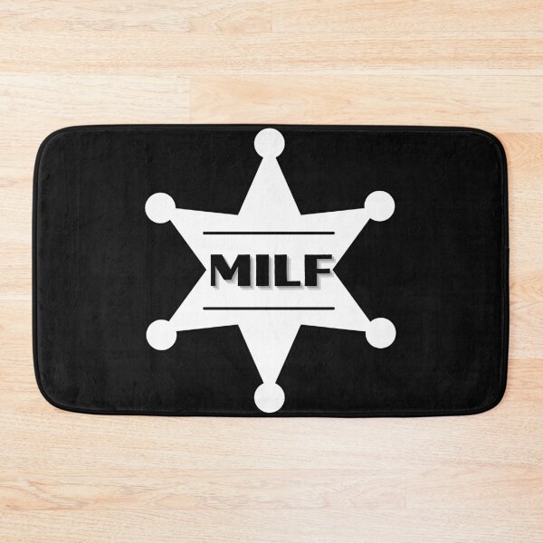 Item preview, MILF White Badge - Hot Mom Badge designed and sold by CaitU.