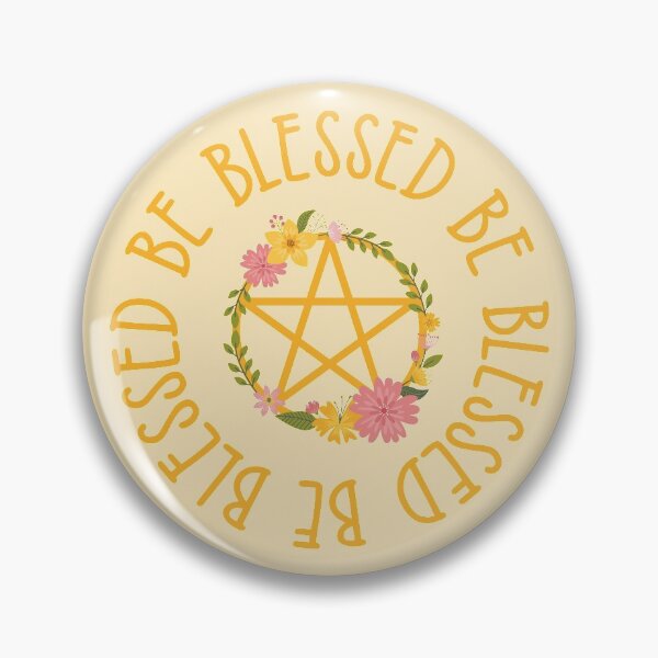 Artikelvorschau, Blessed Be Midsummer Floral Pentacle Cheeky Witch® entworfen und verkauft von cheekywitch.
