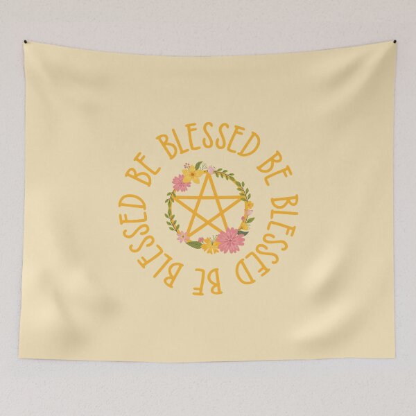 Item preview, Blessed Be Midsummer Floral Pentacle Cheeky Witch® designed and sold by cheekywitch.