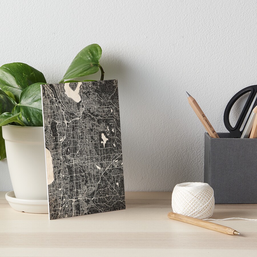 Item preview, Art Board Print designed and sold by InkMaps.