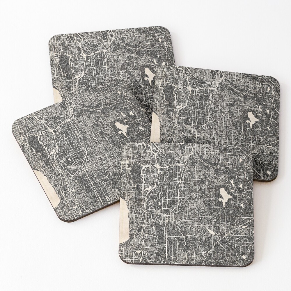 Item preview, Coasters (Set of 4) designed and sold by InkMaps.
