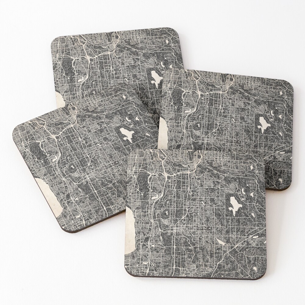 Item preview, Coasters (Set of 4) designed and sold by InkMaps.