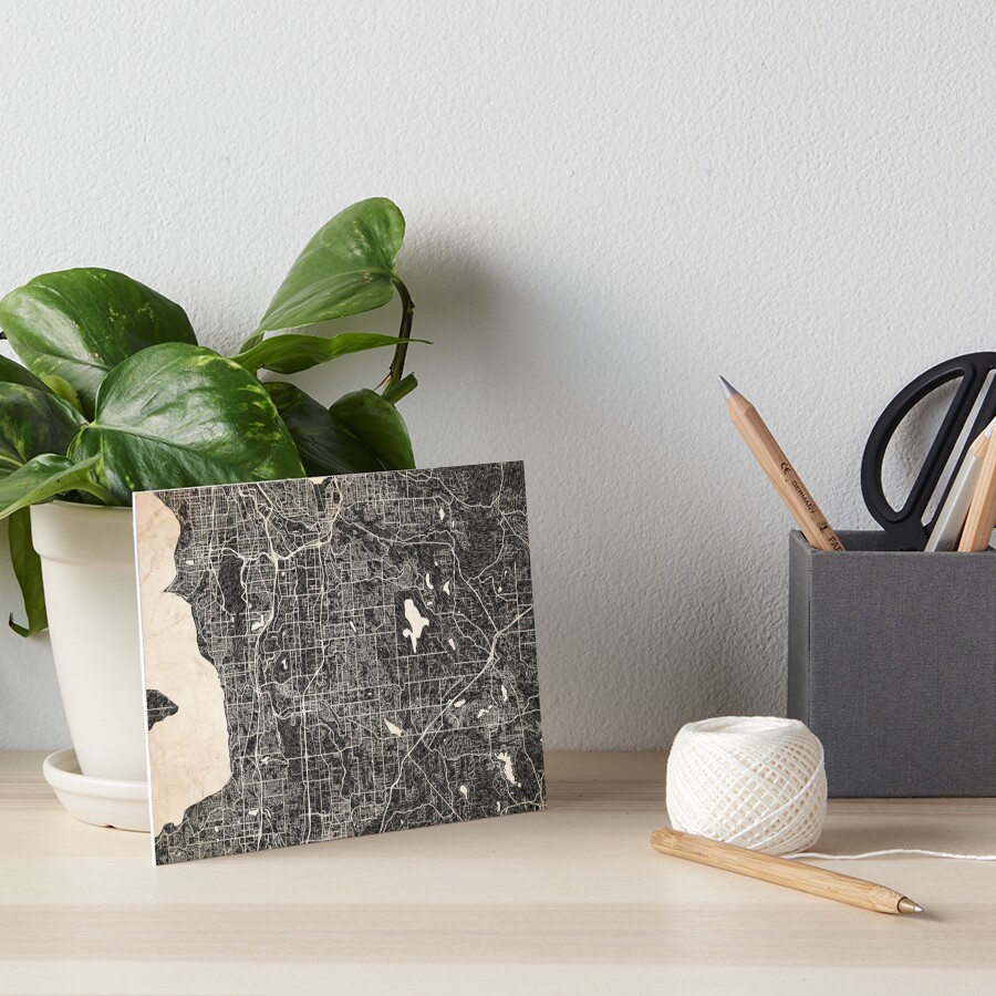 Item preview, Art Board Print designed and sold by InkMaps.