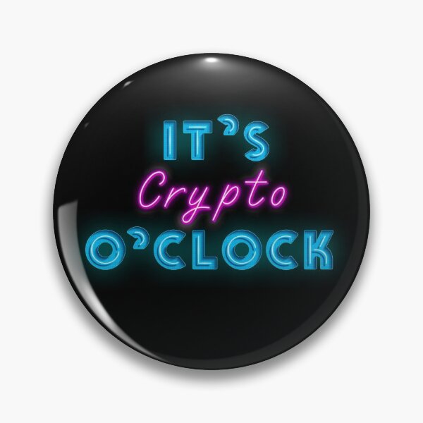Item preview, It is Crypto O`clock Cool Neon Sign For Bitcoin Hodlers designed and sold by Urosek.