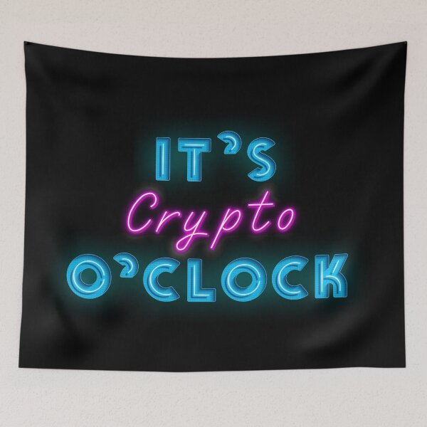 Item preview, It is Crypto O`clock Cool Neon Sign For Bitcoin Hodlers designed and sold by Urosek.