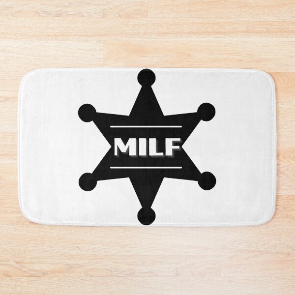 Item preview, MILF Black Badge - Hot Mom Badge designed and sold by CaitU.