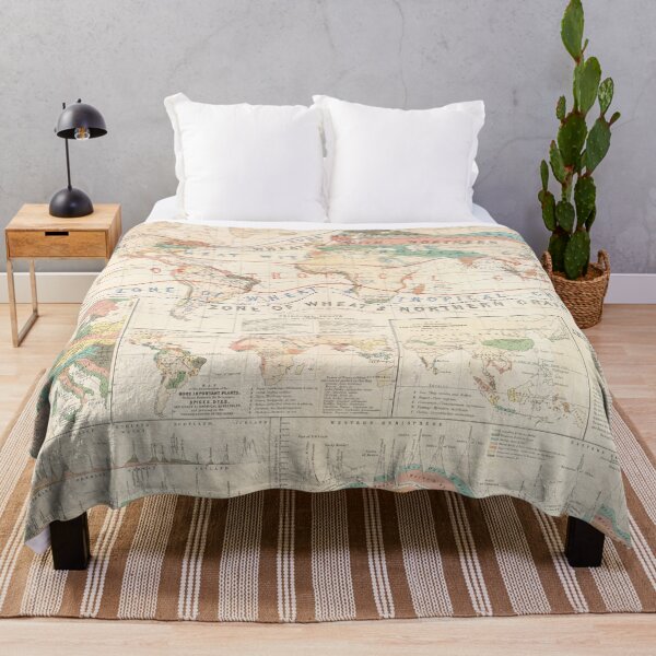 Item preview, Old World Agricultural Map (1854) Vintage Global Crops & Produce Atlas designed and sold by BravuraMedia.