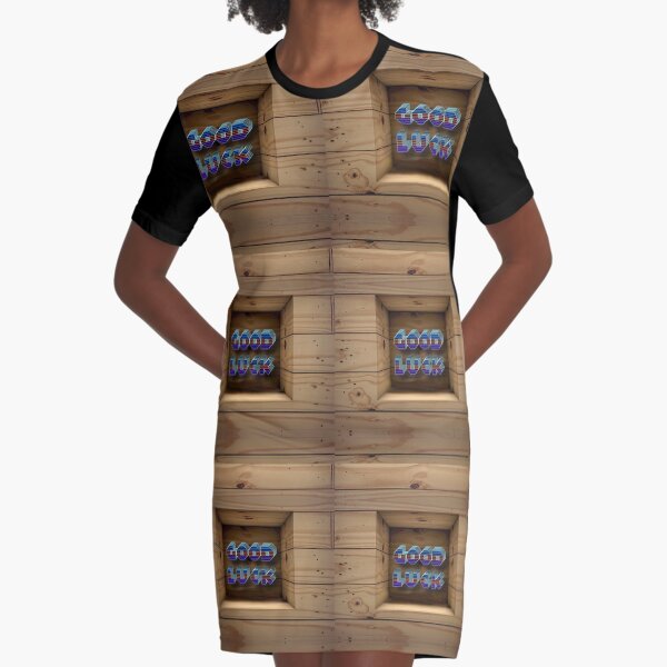 Good Luck Graphic T-Shirt Dress