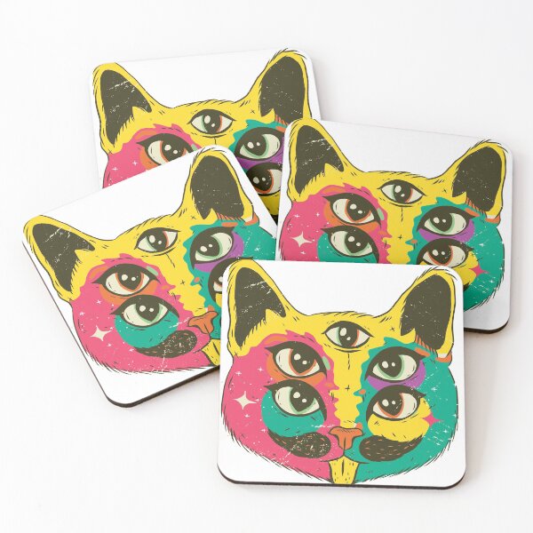 Item preview, Psychedelic Cat  designed and sold by TRIBExSPACE.