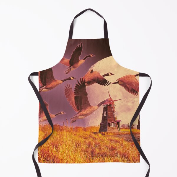 Item preview, beautiful dream landscape with windmills and birds designed and sold by Mauswohn.