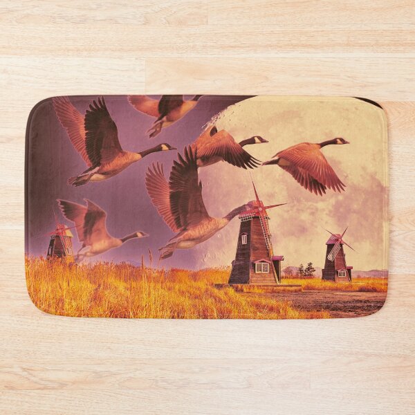 Item preview, beautiful dream landscape with windmills and birds designed and sold by Mauswohn.