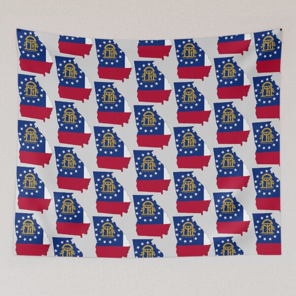 Item preview, Flag Map of Georgia  designed and sold by abbeyz71.