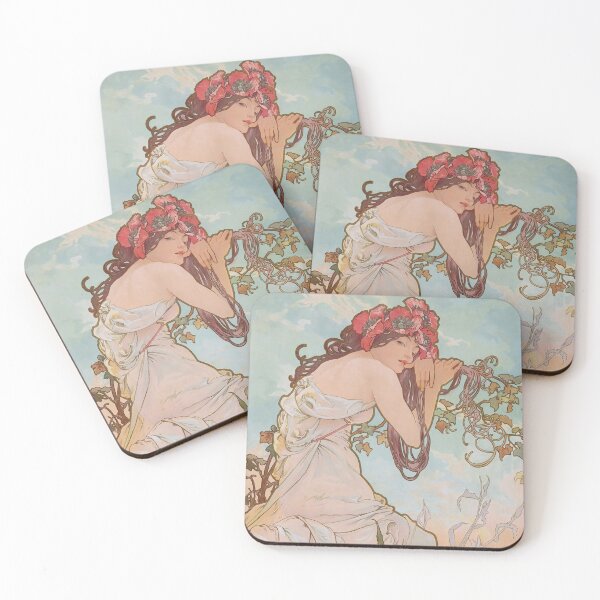 Item preview, Four Seasons by Mucha, Autumn designed and sold by academic-art.
